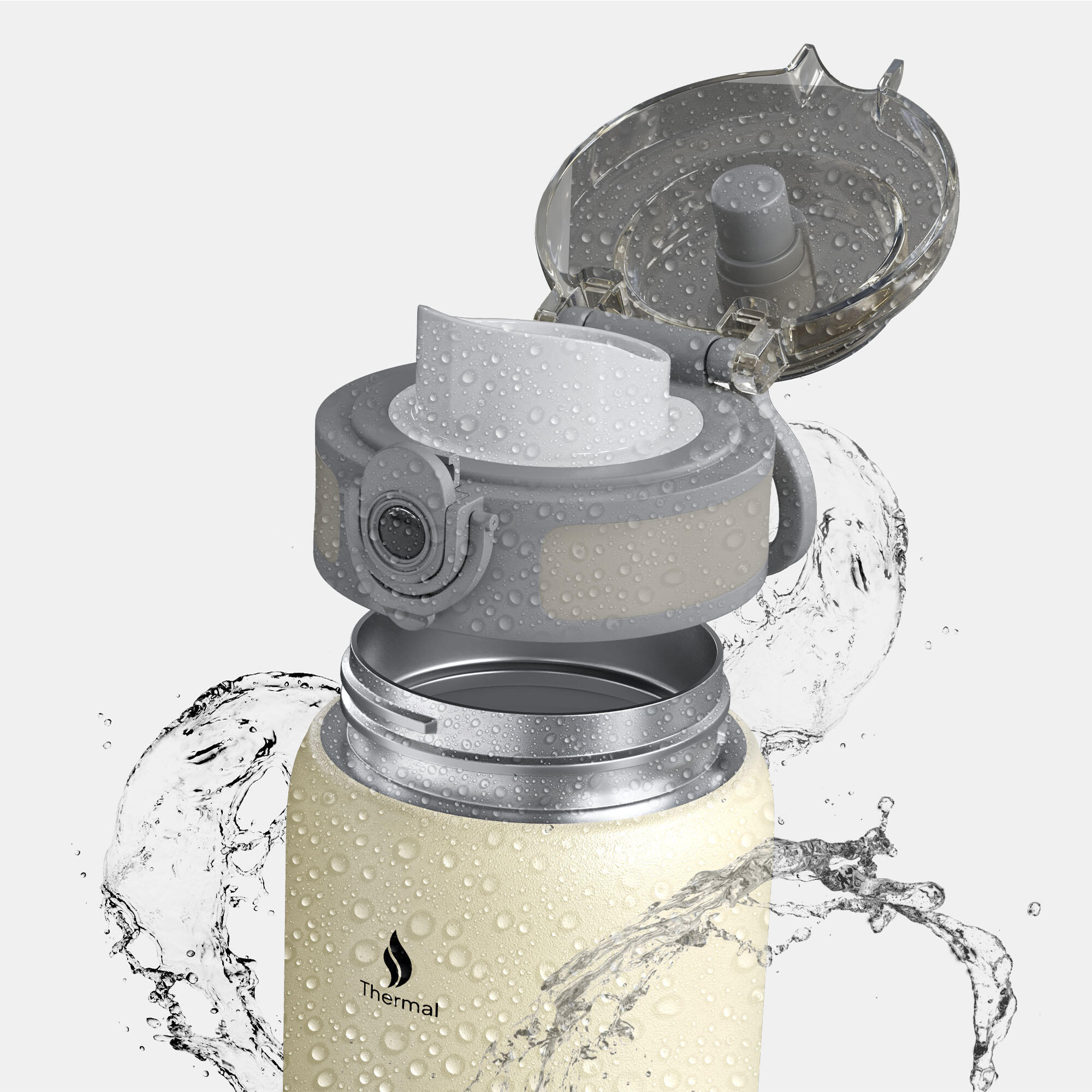 Gourde isotherme ZIPRO - Acier inoxydable premium, sans BPA 2/7