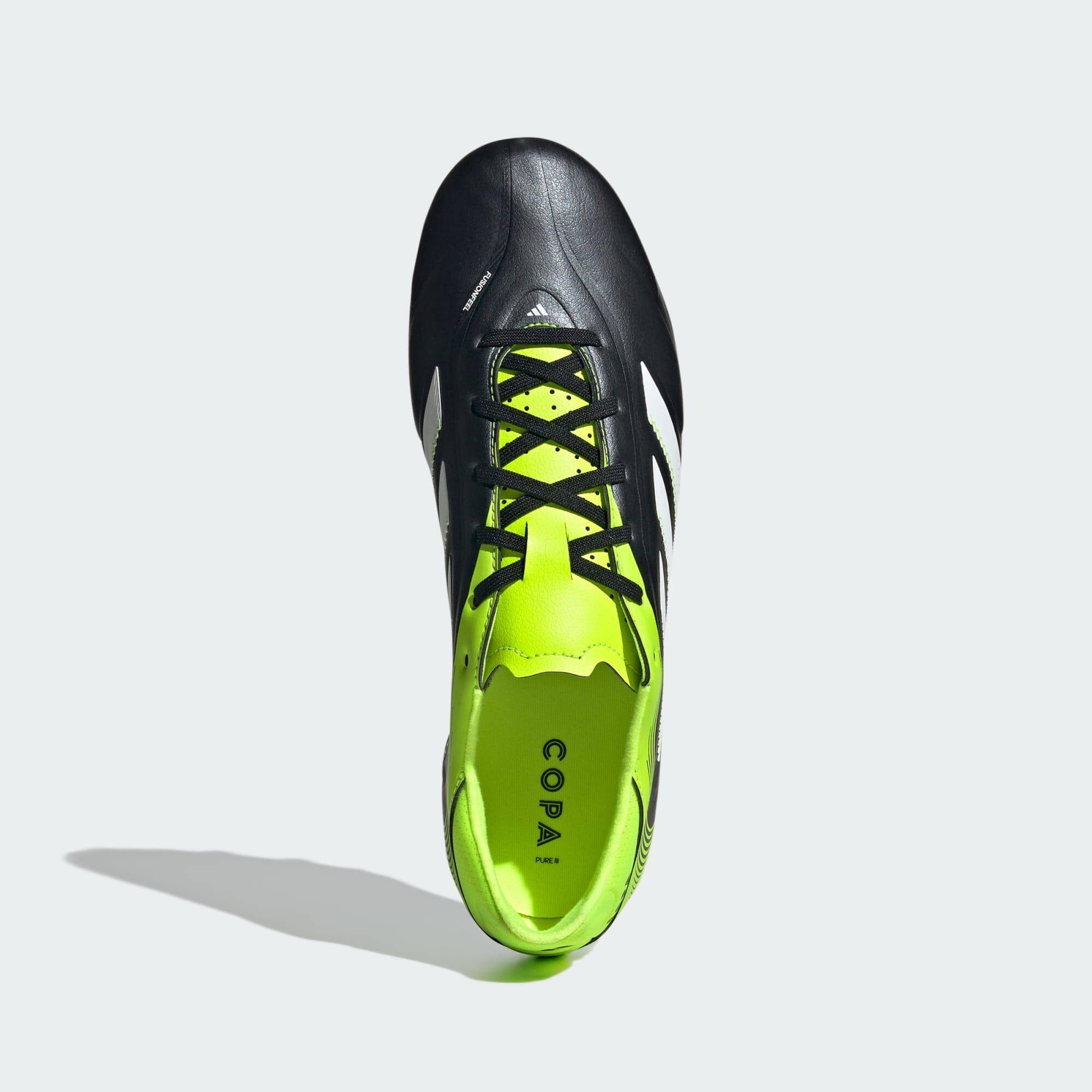 Adidas COPA PURE III LEAGUE FG/MG Unisex Football Shoes Black -  4