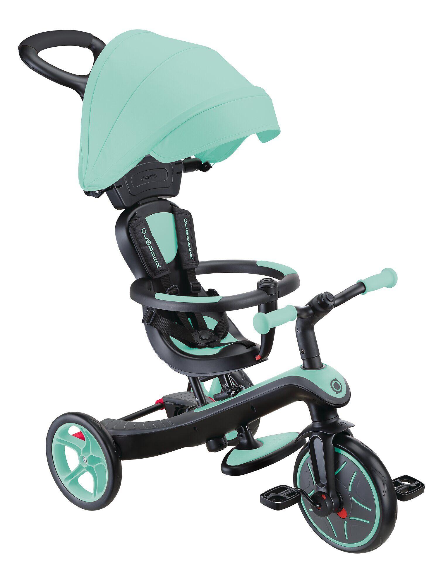 Triciclo evolutivo para bebé EXPLORER 4 en 1 - Verde menta 10/15