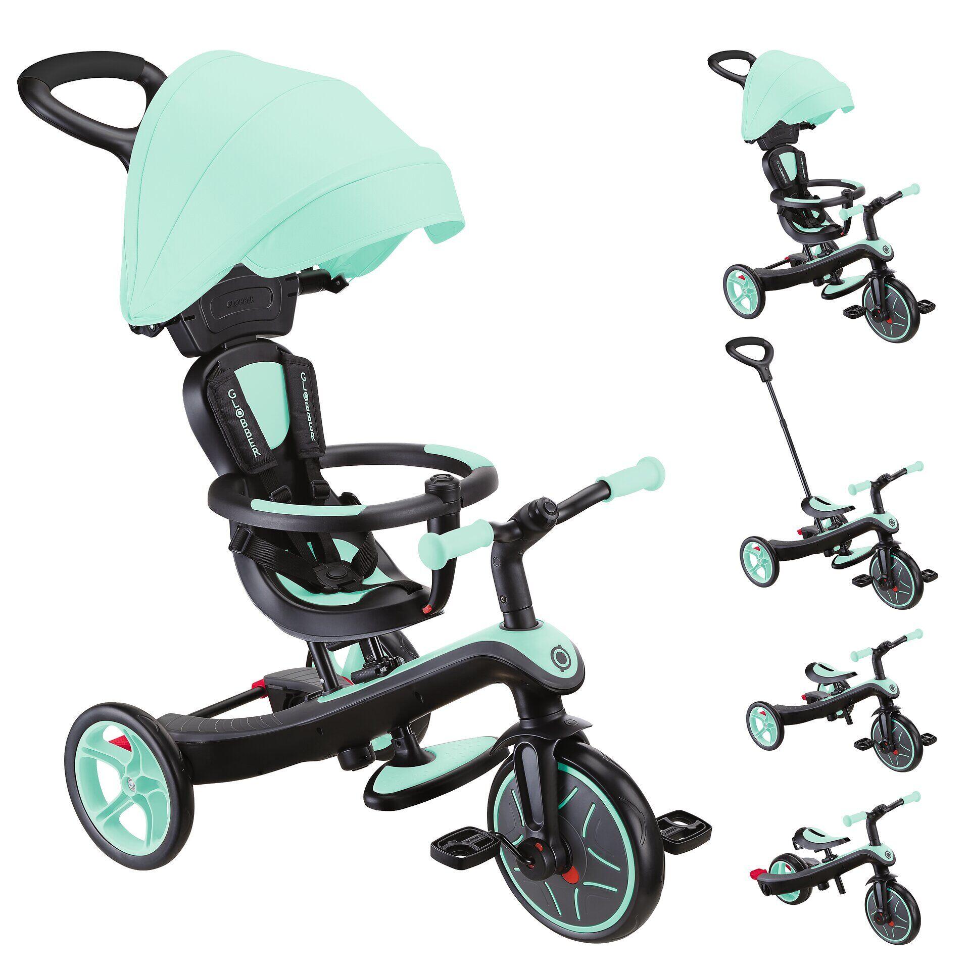 Triciclo evolutivo para bebé EXPLORER 4 en 1 - Verde menta 9/15