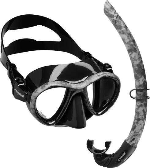 CRESSI Combo Set Metis & Corsica Nero Mimetico Taglia Unica Unisex