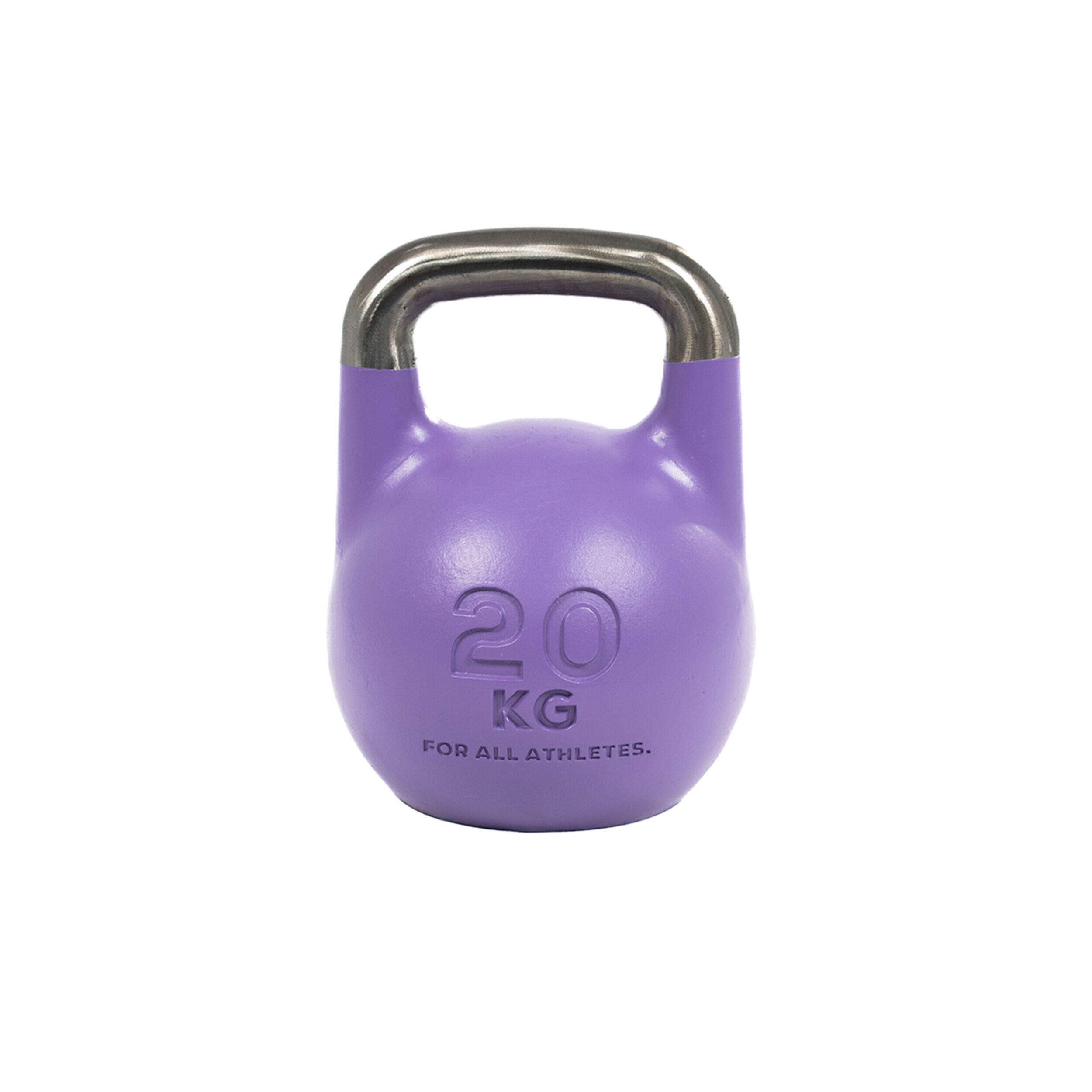 Boxpt Equipment - Kettlebell De Compétition Chrome - Hollow Core - Kettlebell - Violet - 20 Kg - Decathlon