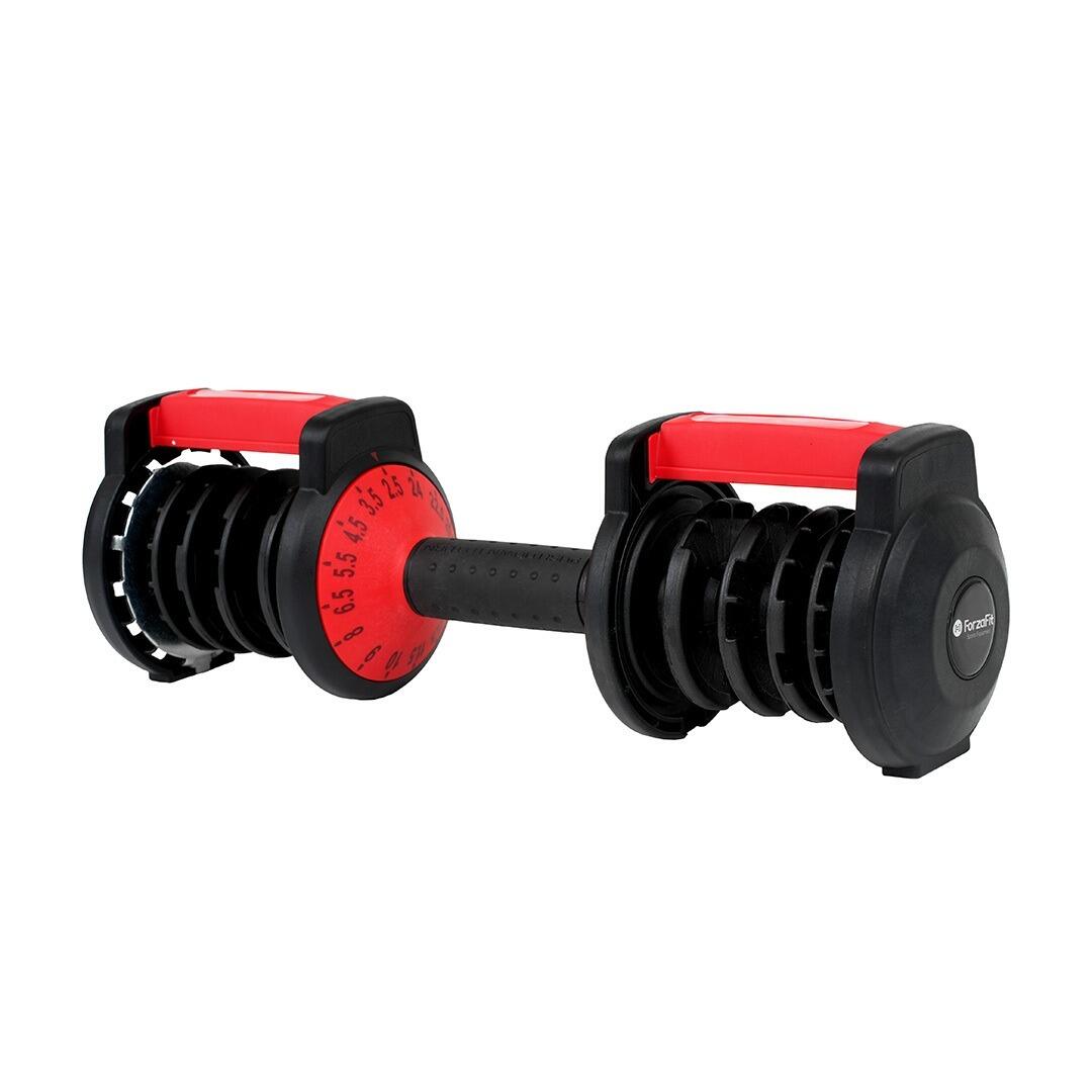 Conjunto de halteres ajustáveis - 2,5 kg a 24 kg - Preto 6/7