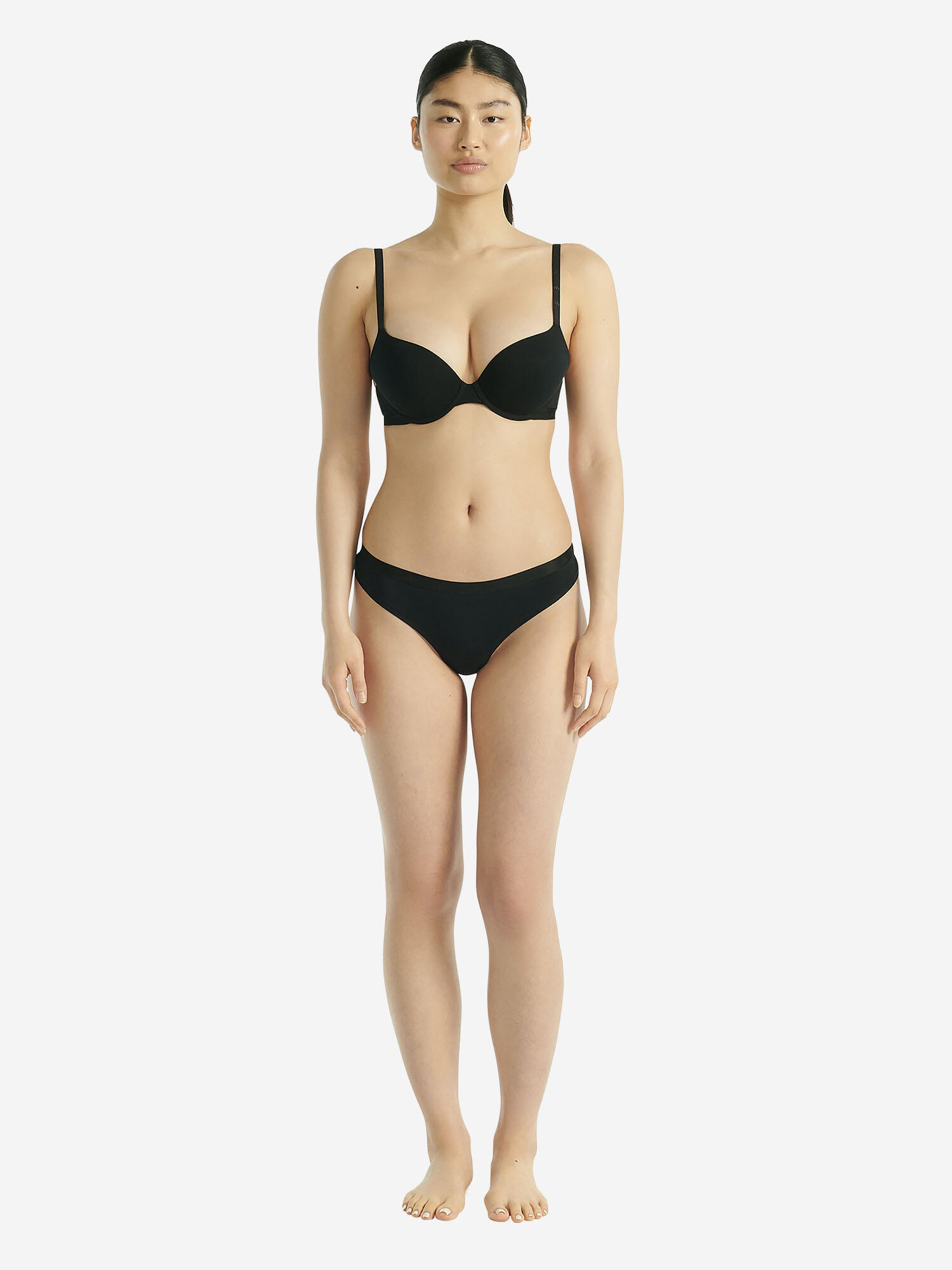 Tanga sportlich Damen - Low Rise - Sport Active Essentials schwarz 3/6