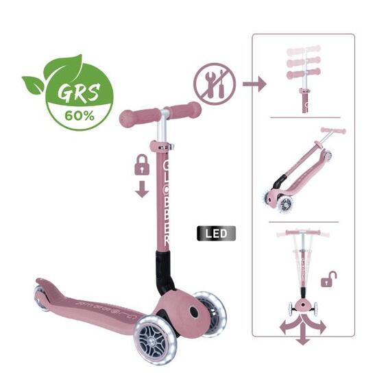 Scooter Mini Scooter JUNIOR Foldable Lights Eco Pistachio