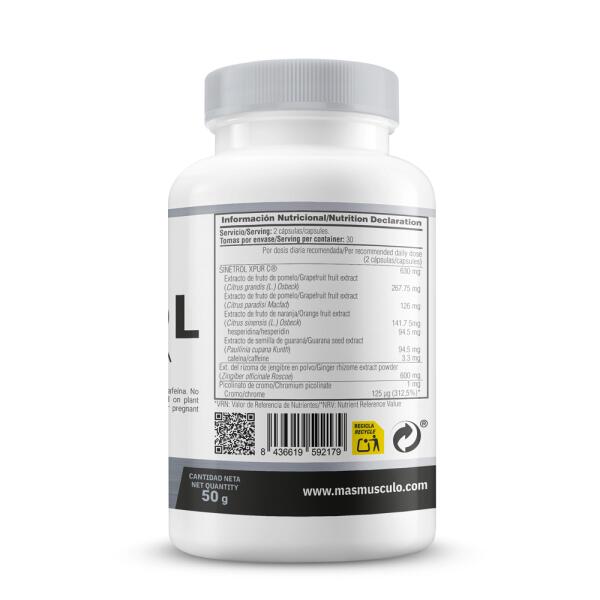 Sinetrol® Advanced Formula 630mg - 60 Cápsulas Vegetales MASMUSCULO 3/5