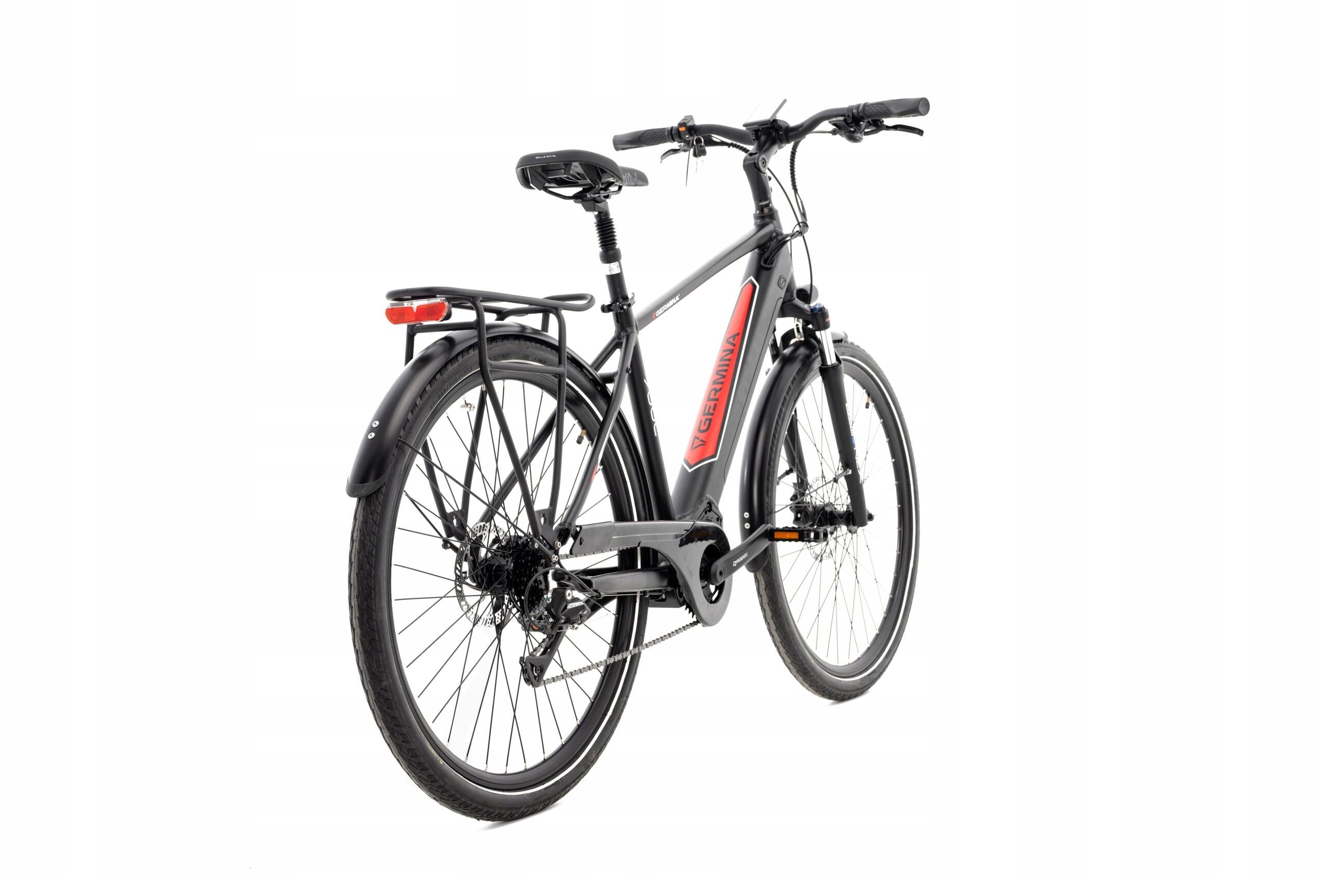 Rower elektryczny  trekkingowy męski GERMINA 28" 90km silnik centralny 3/3
