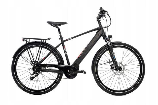 Rower elektryczny trekkingowy męski GERMINA 28" 90km silnik centralny