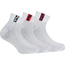 Fila Lot de 3 chaussettes bambou mi-hautes blanches 43-46