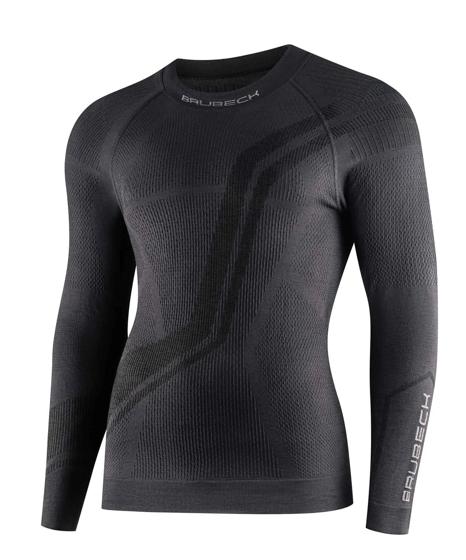 Bluza męska z wełną merino Brubeck THERMO WOOL by Pustelnik 3/7