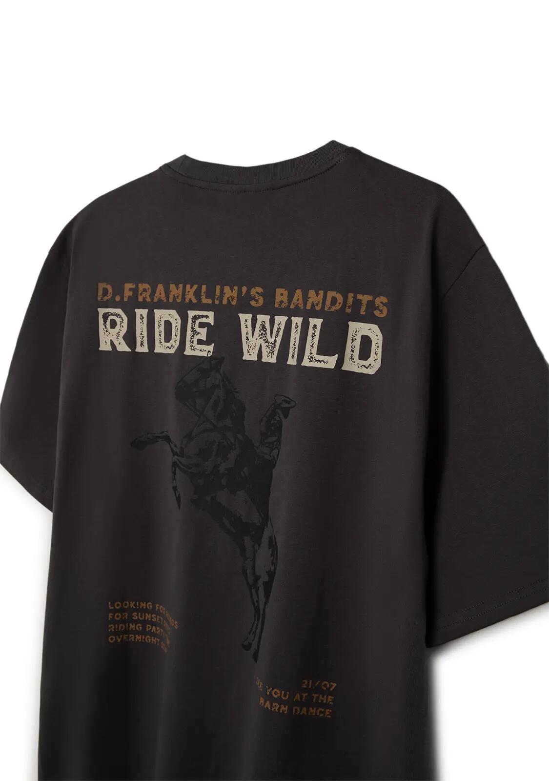 Camiseta Hombre Ride Wild Antracita 4/4