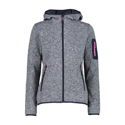 Pile donna con cappuccio e zip CMP