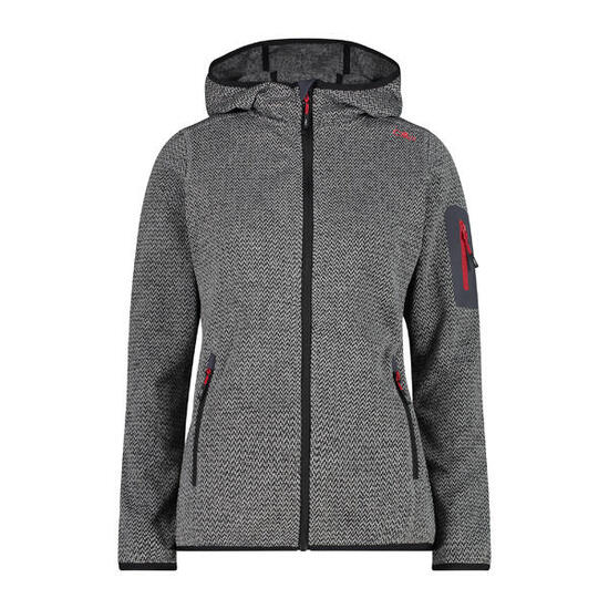 CMP Damen Jacke Knitted Melange Hoody 3H19826