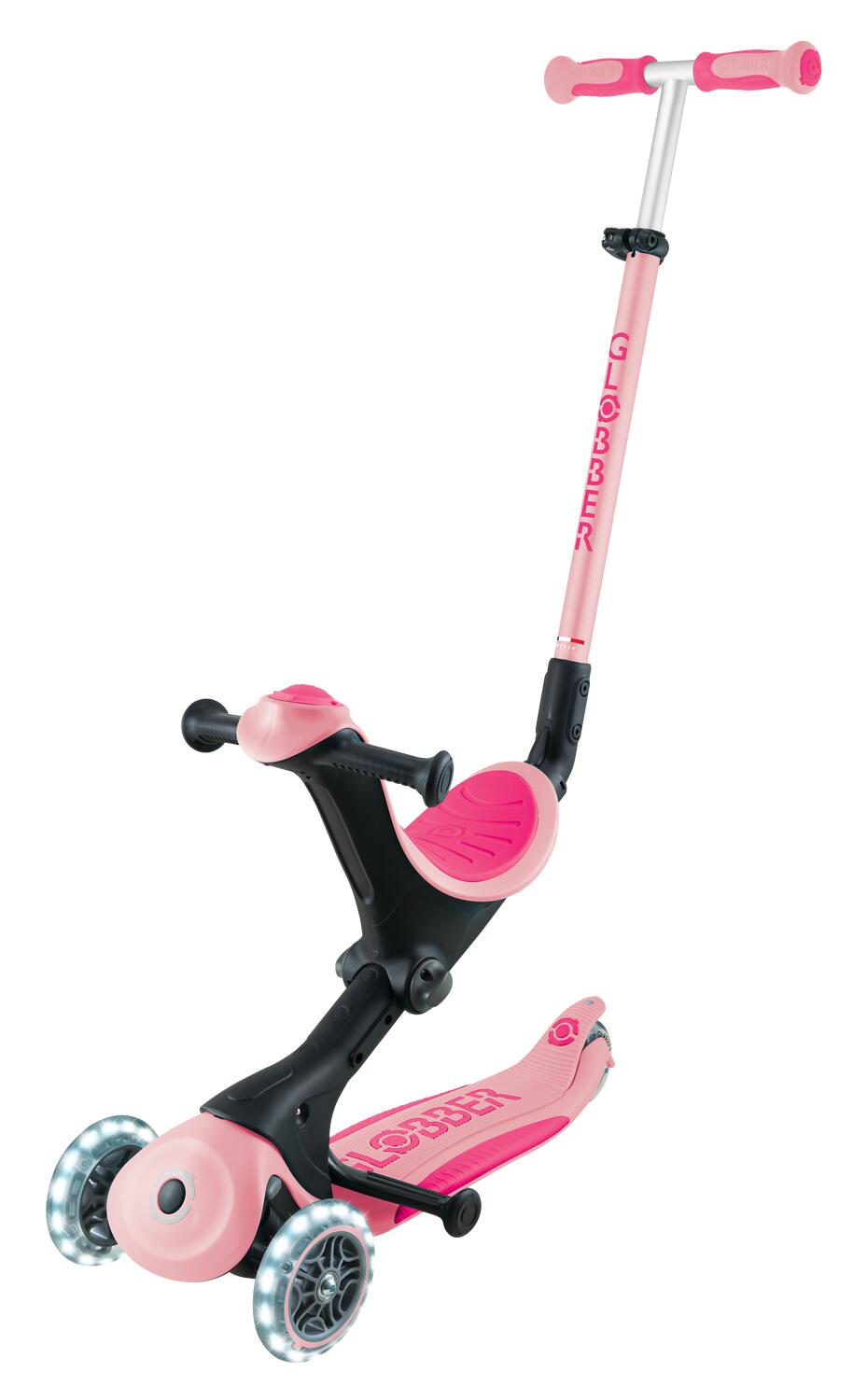 Patinete evolutivo GO-UP DELUXE LIGHTS - Rosa pastel 8/13