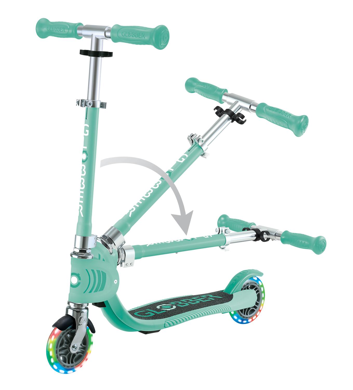 Trottinette 2 roues FLOW FOLDABLE JUNIOR LIGHTS - Vert Menthe 3/7