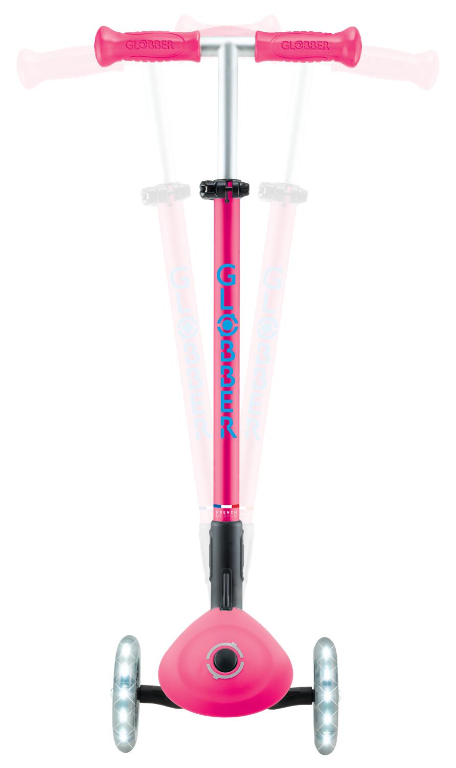 Globber Primo Foldable Plus Lights Fuchsia 5/7