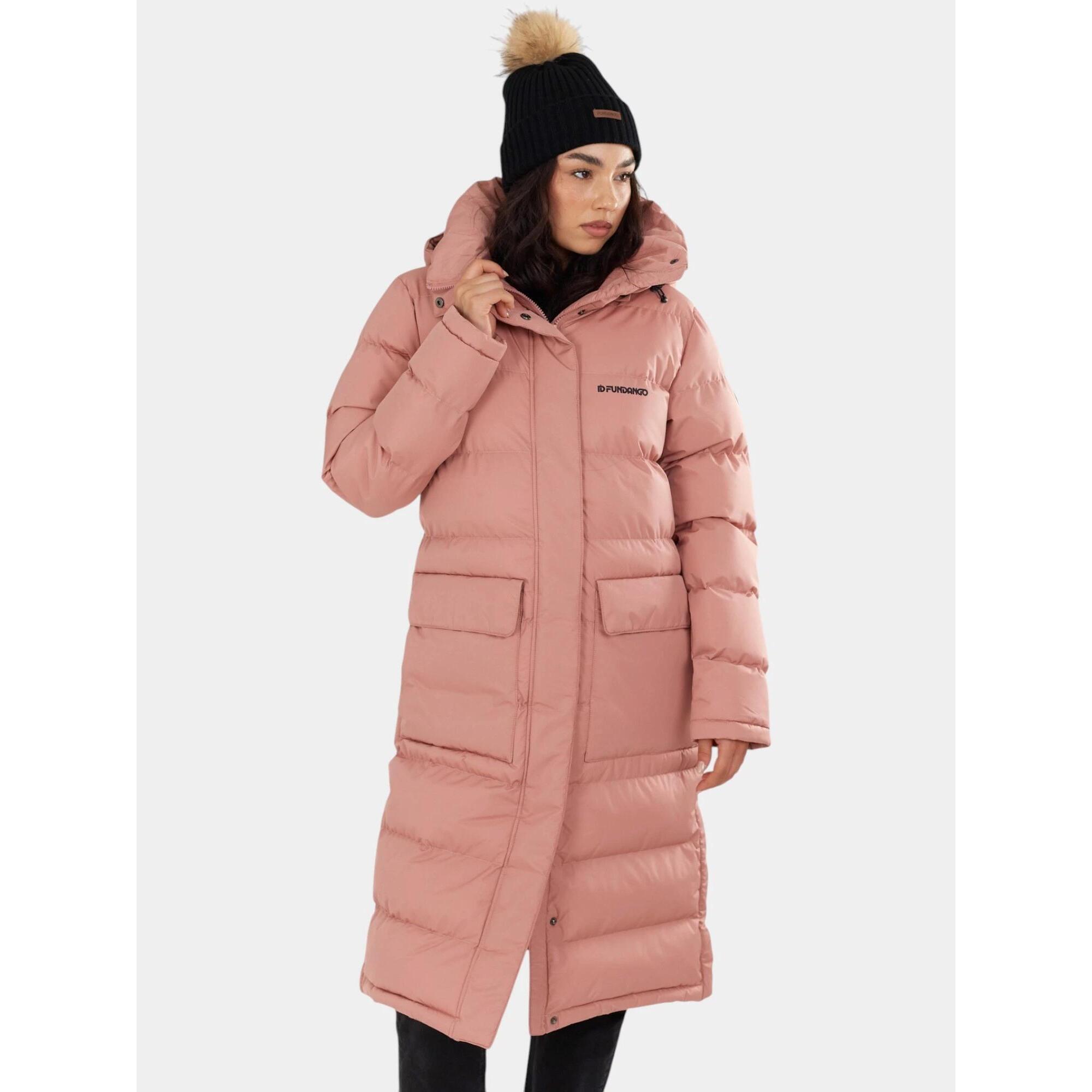 Fundango - Manteau D'Hiver Femme Sabina - Doudoune Synthétique - Rose - Decathlon