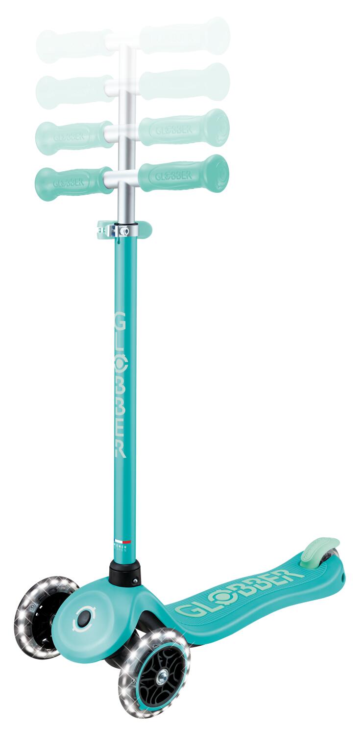 Trottinette 3 roues PRIMO PLUS GLOW LIGHTS - Vert Menthe 10/14