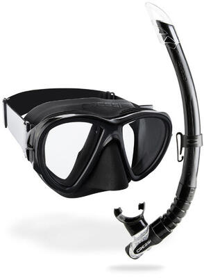 CRESSI Combo Set Fiji & Gamma Nero/Nero Taglia Unica Unisex