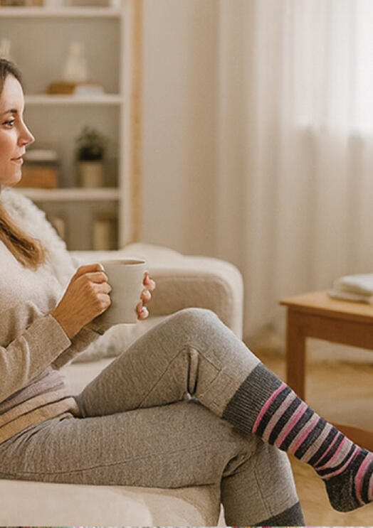Chaussettes en mérinos pour femmes WWL 2/3