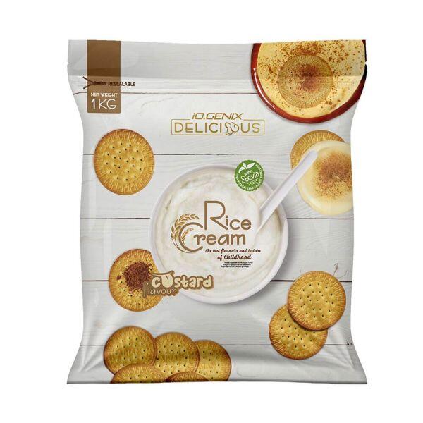 IO.GENIX Rice cream - 1 kg Creme de Baunilha com Bolacha Maria da IO.Genix
