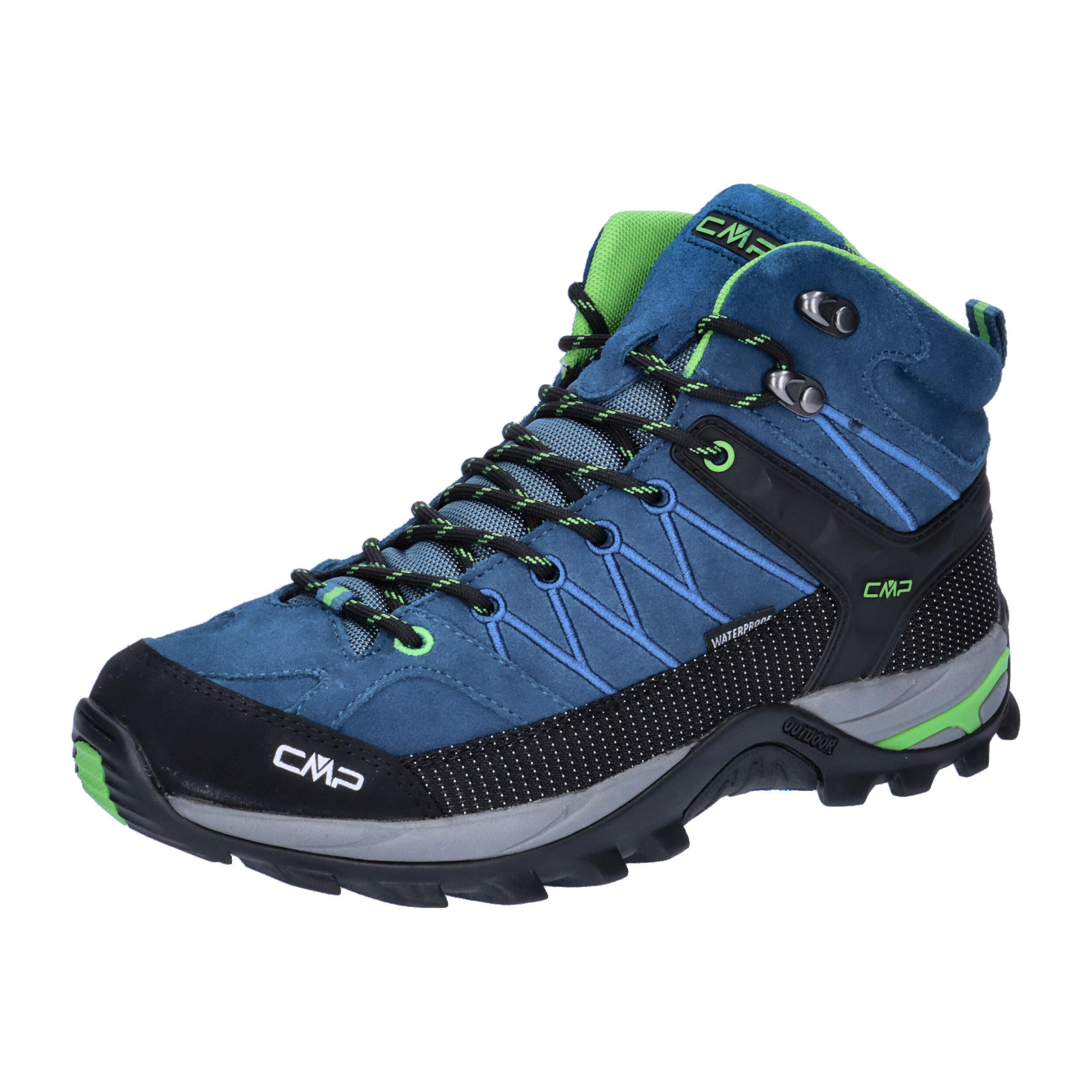 Cmp Tênis De Trekking Rigel Mid Wp [3Q12947 15Mr] Tamanho 46 Multicolorido Verde da Decathlon