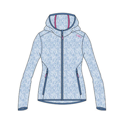 CMP Mädchen Fleece Jacke Fix Hood 3H19825