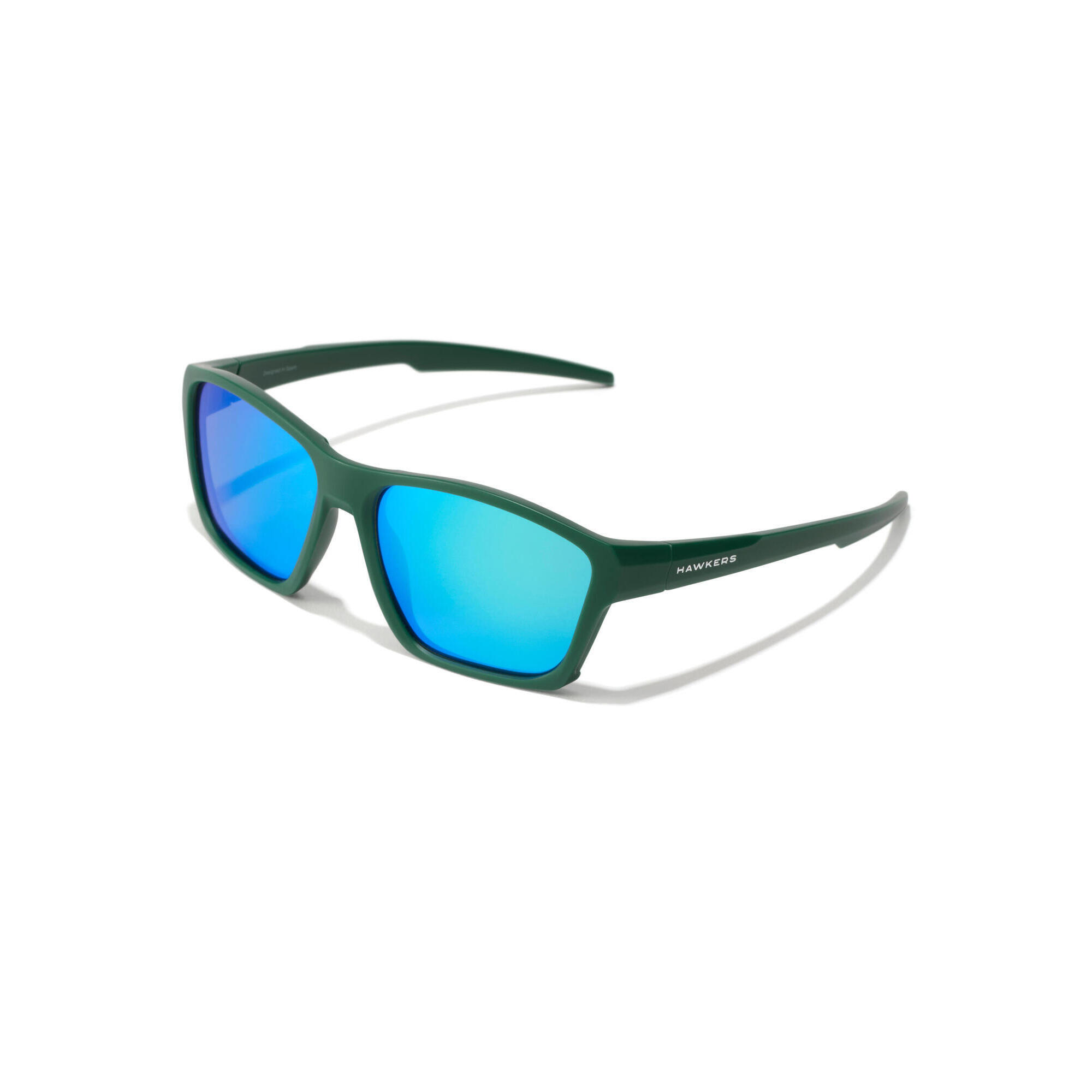 Hawkers - Hawkers Lunettes De Soleil Pour Homme Et Femme Shark Polarized Teal Blue Chrome - Lunettes De Soleil - Bleu|vert - Taille Unique - Decathlon