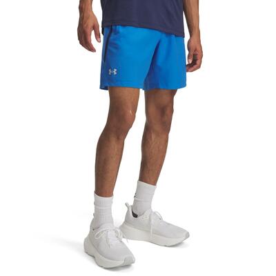 Heren launch 2 in 1 hardloopshort (pitch grijs)