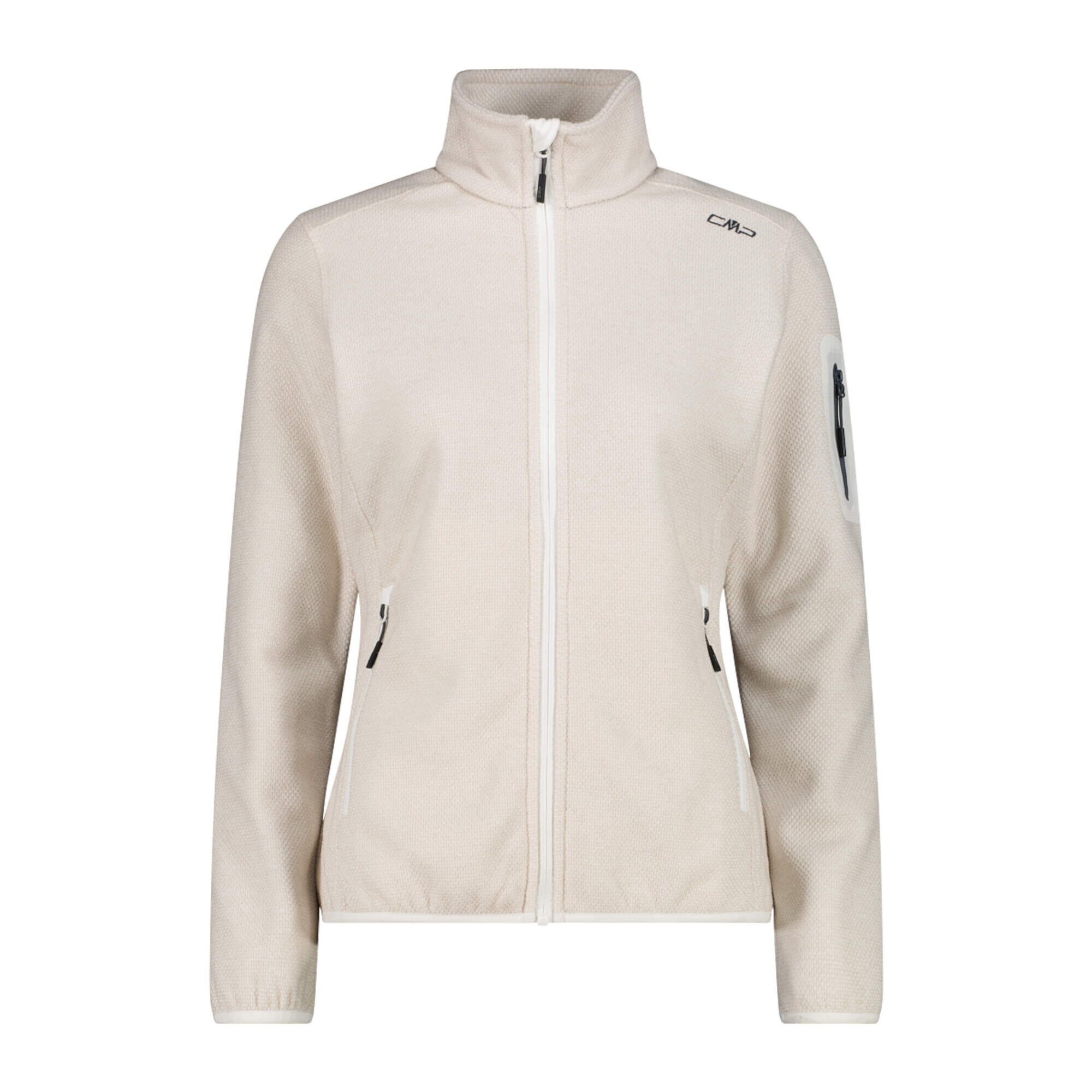 Cmp - Polaires Et Pulls Femme - Cmp W Fleece Jacket  - Gesso - Sous Veste - Blanc - Decathlon
