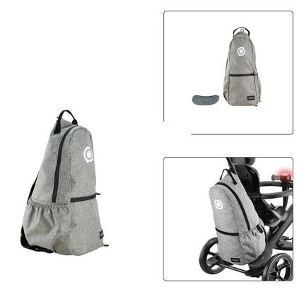 Sac Nylon + Support Pour Tricycle Evolutif Ref 632 Et 633 Uniquement Gris