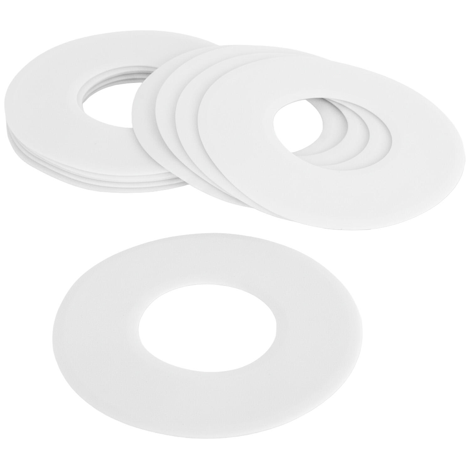 Set 10 Aros Planos Zastor Sol-Ring - Blanco 3/4