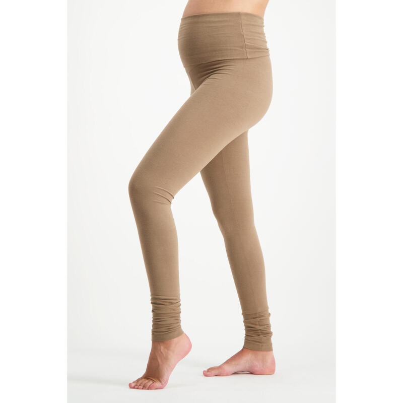 Legging de grossesse Peace avec ceinture enveloppante - Inca Cacao