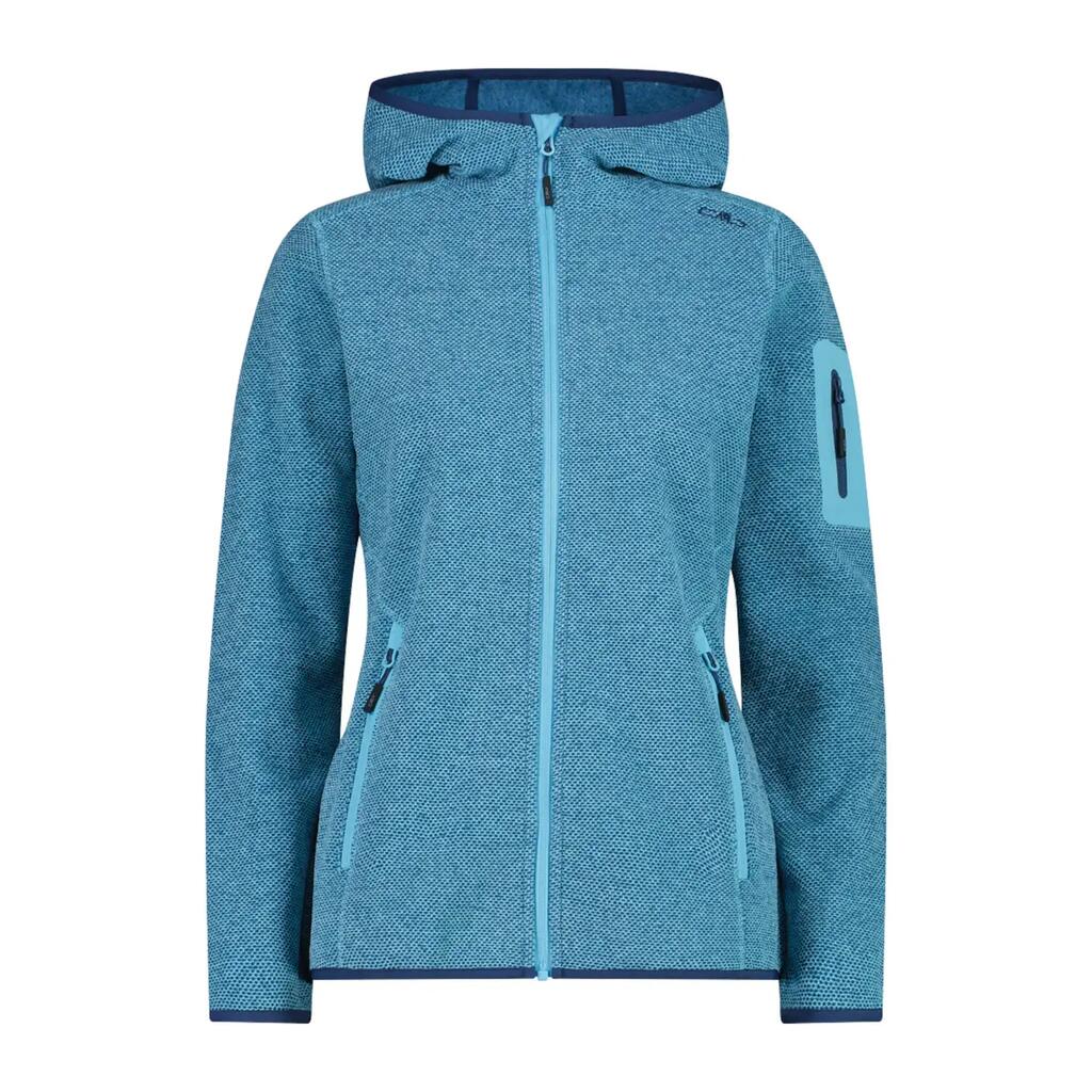 Women's zipped hooded fleece CMP