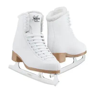 JACKSON SKATES JC380 FL 050 Classic Women WHITE/FLEE Figure Skate Female Skating