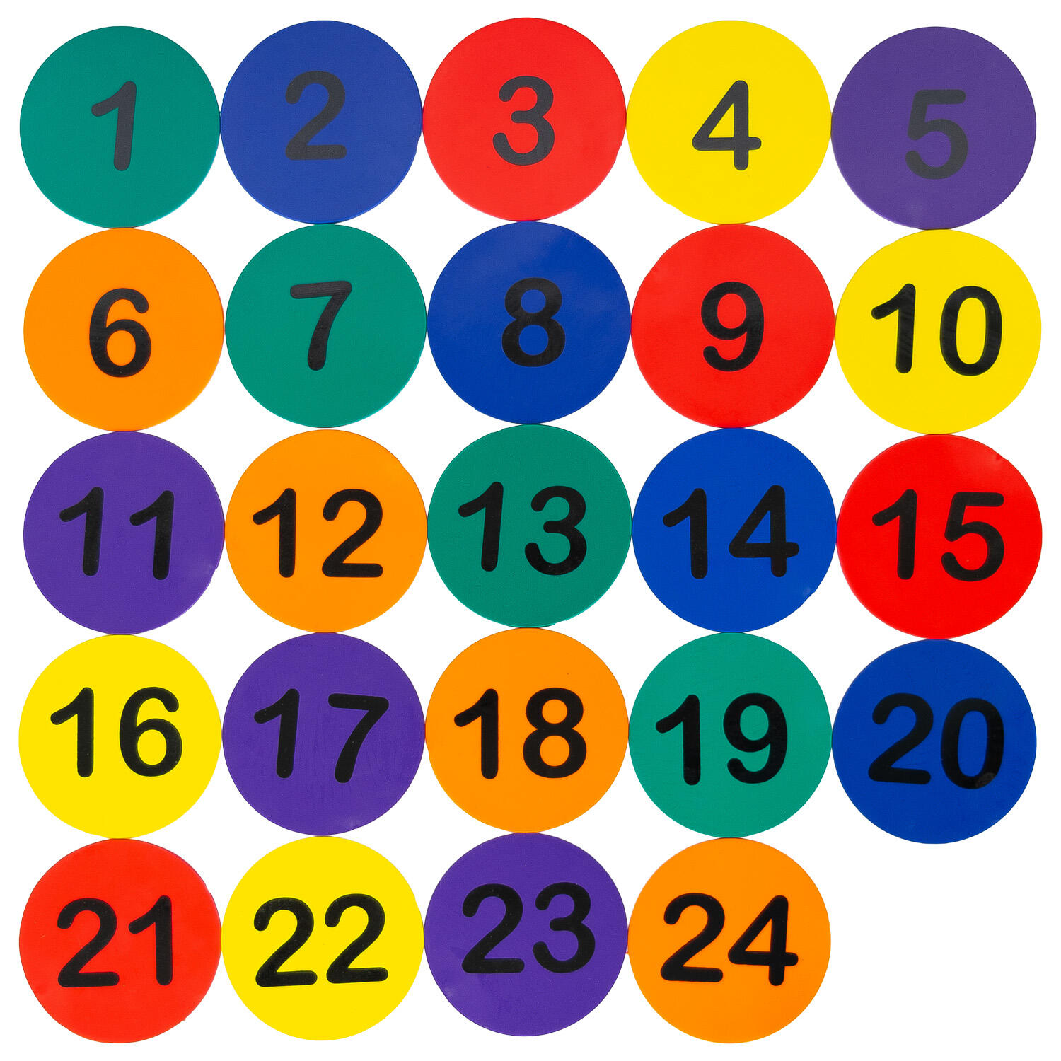 Set 24 Discos Entrenamiento Numerados Zastor Sol-Rank 3/4