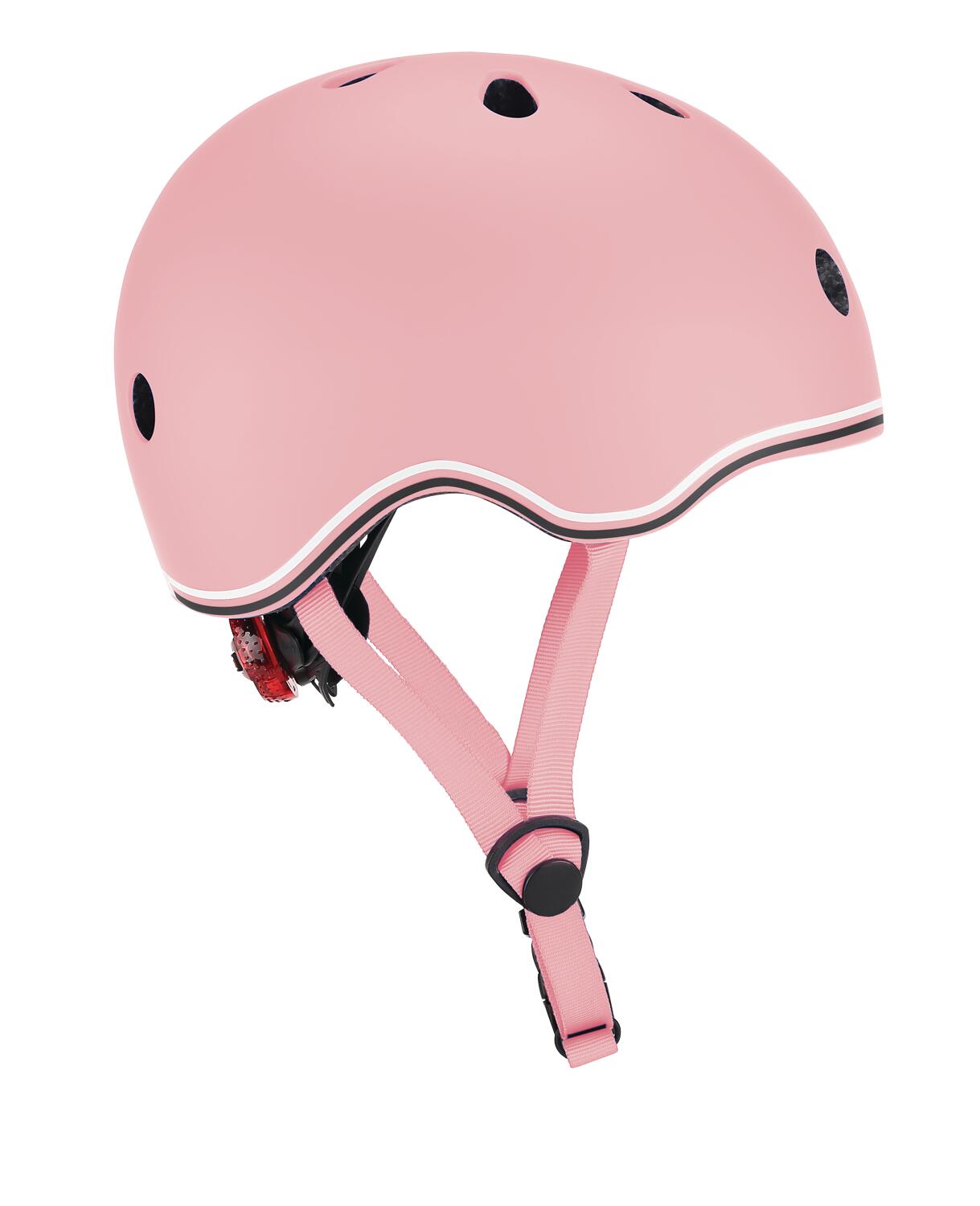 Casco bambino Globber Go Up Lights Rosa Pastello 9/13