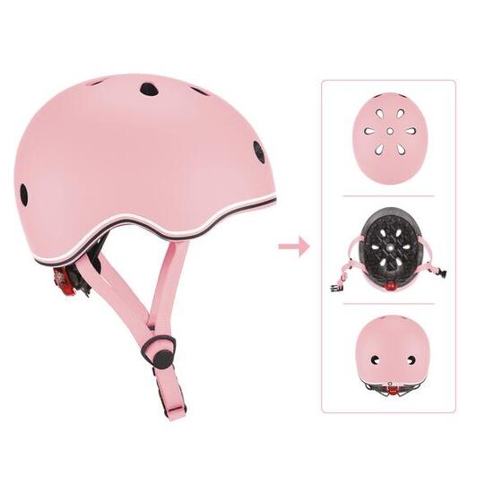 Casque GO-UP tout-petits XXS-S (45-51cm) - Rose pastel