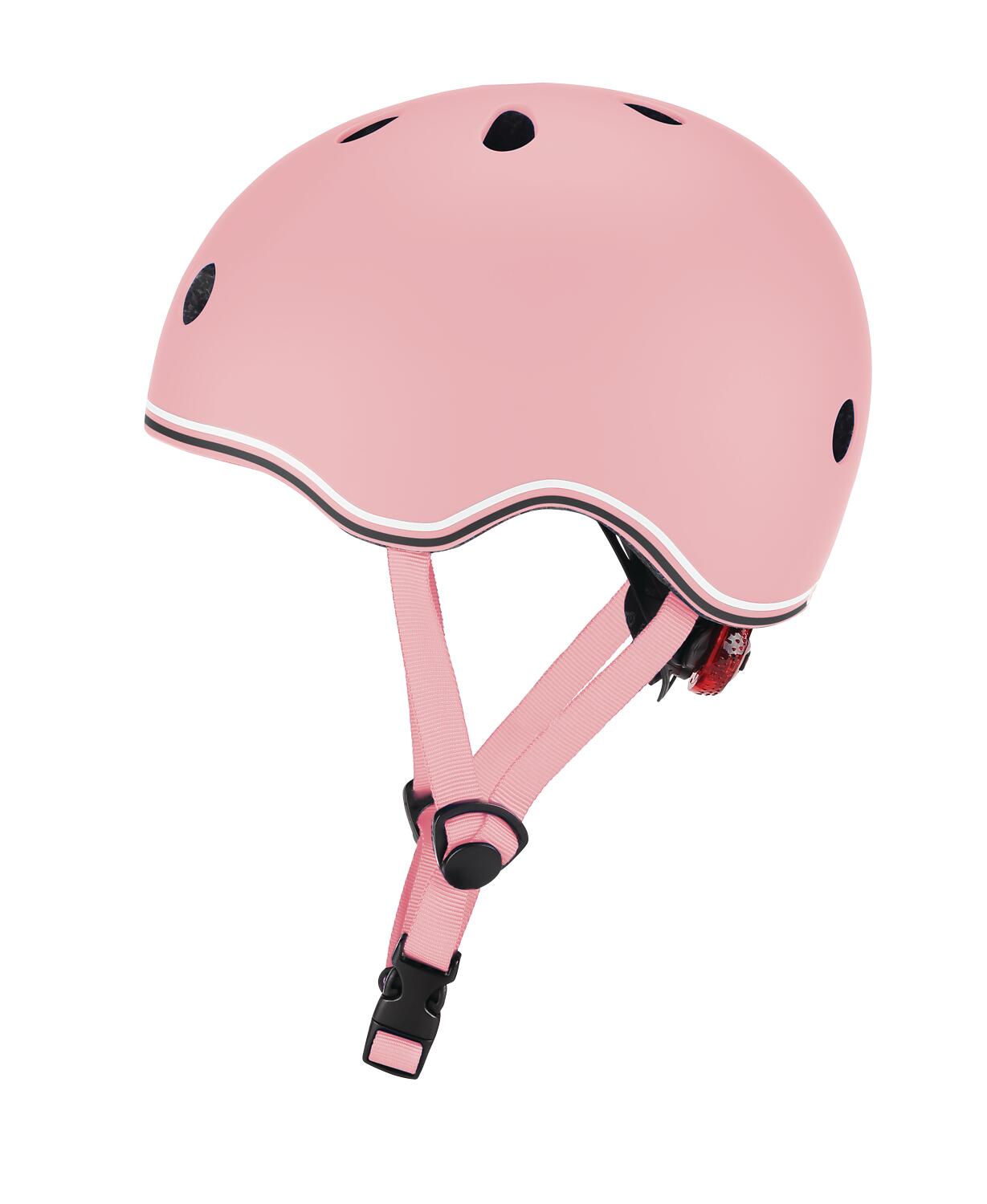 Casco bambino Globber Go Up Lights Rosa Pastello 10/13