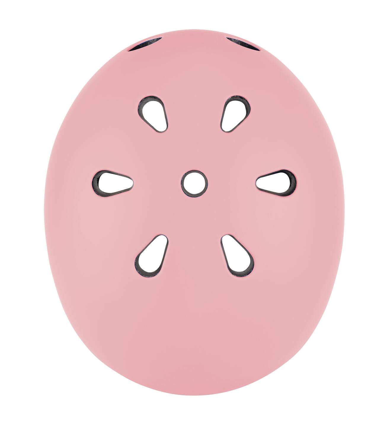 Casco bambino Globber Go Up Lights Rosa Pastello 12/13