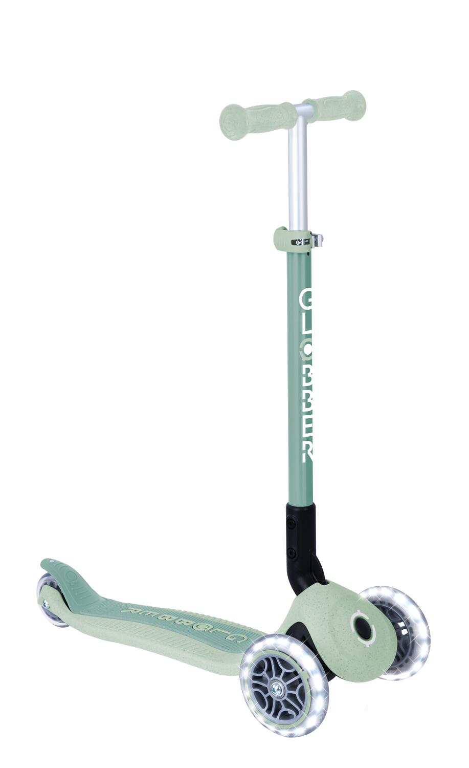 Globber Primo ECO foldable lights step in Pistachio 8/14