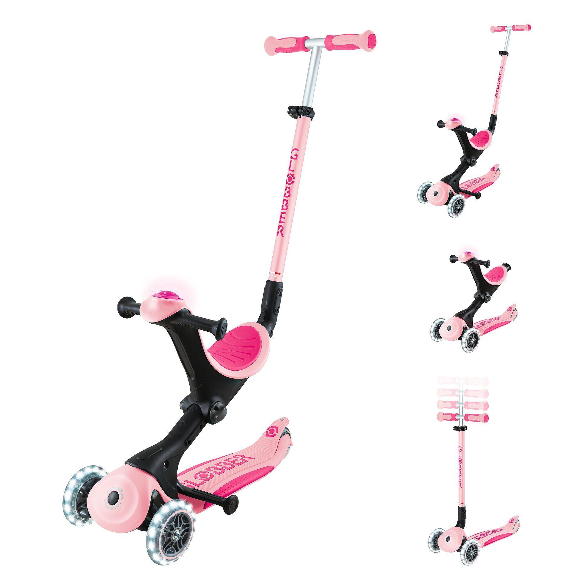 Trottinette évolutive GO-UP DELUXE LIGHTS - Rose 9/14