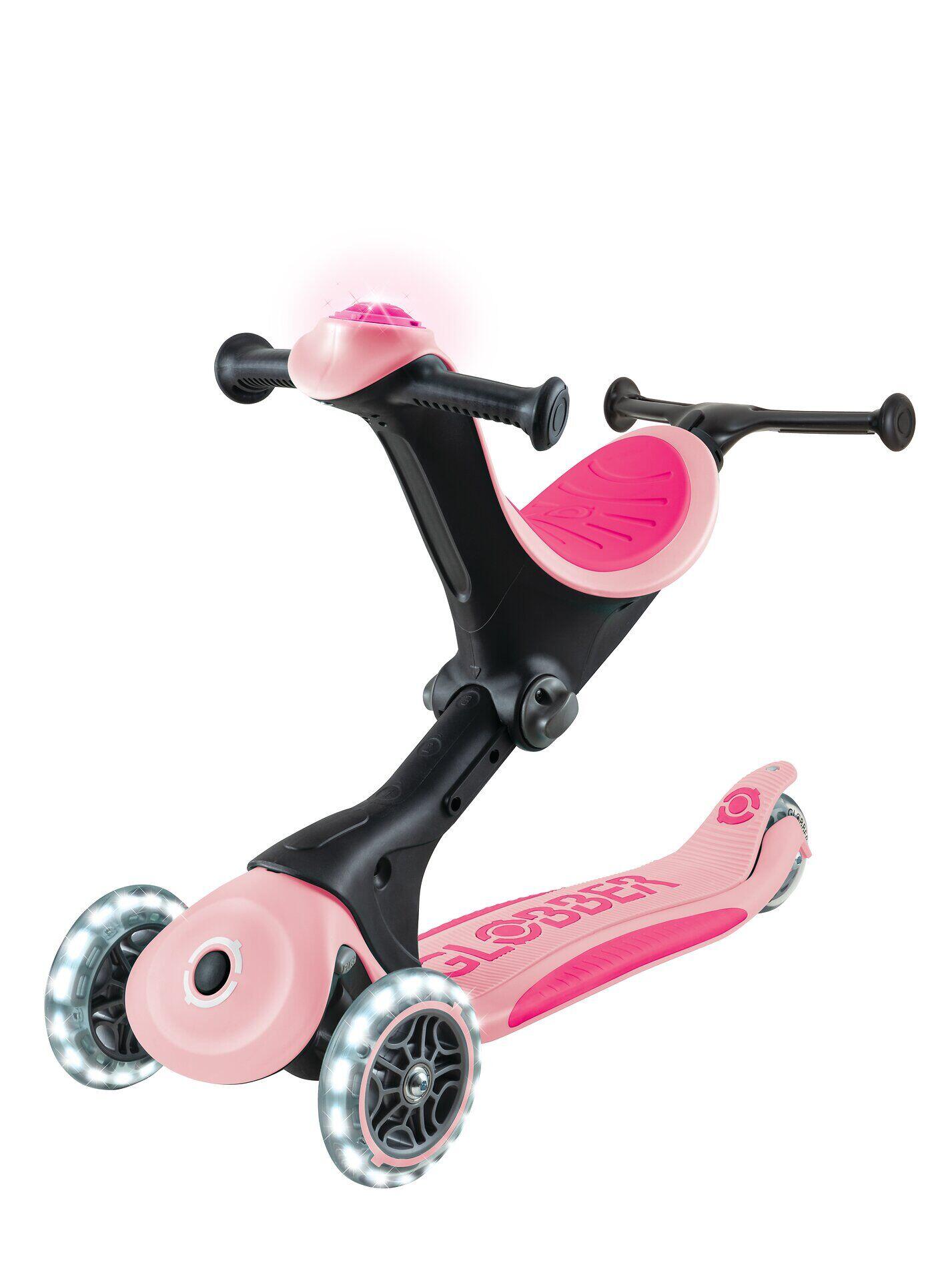 Trottinette évolutive GO-UP DELUXE LIGHTS - Rose 10/14