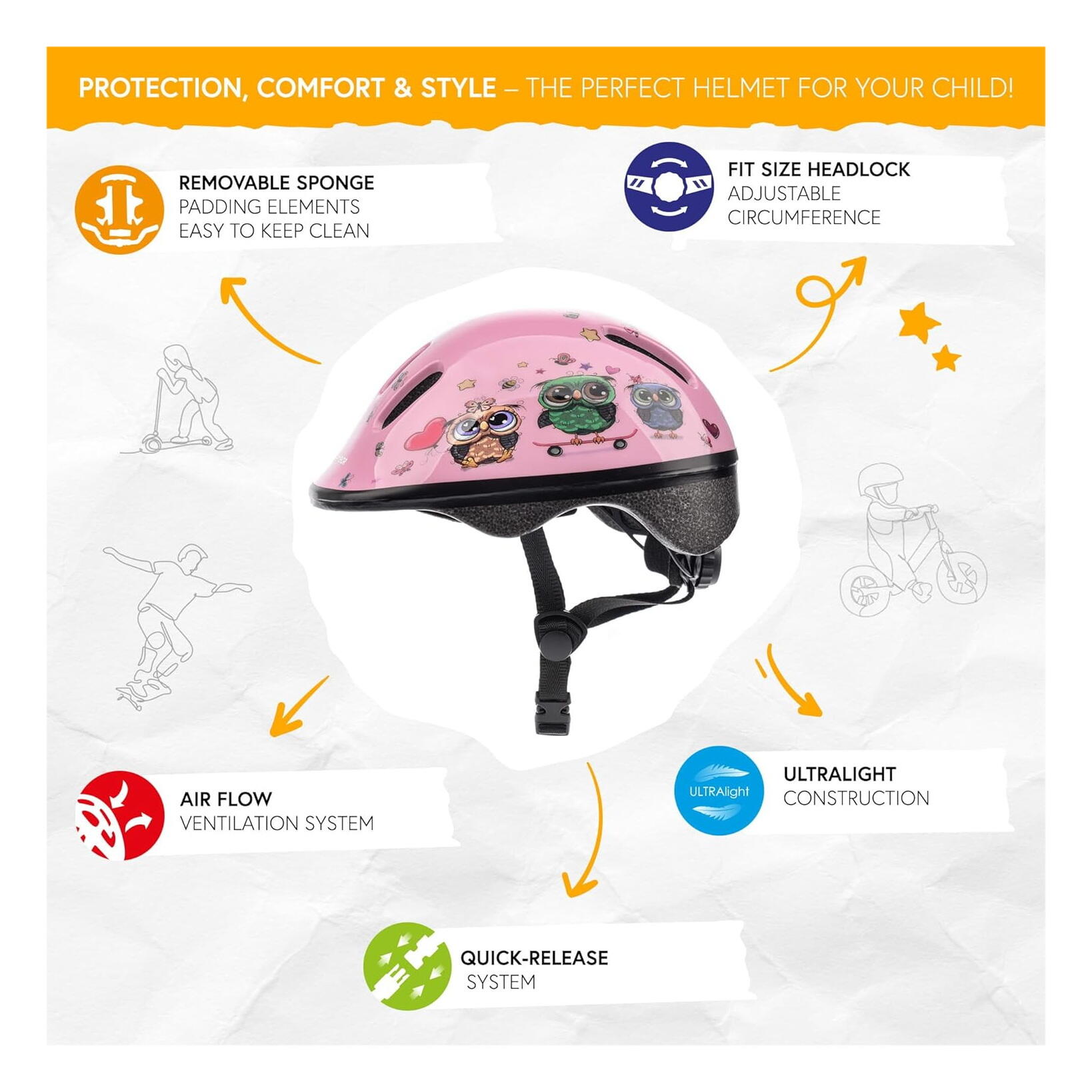 Casque Meteor pour Enfants KS06 5/7