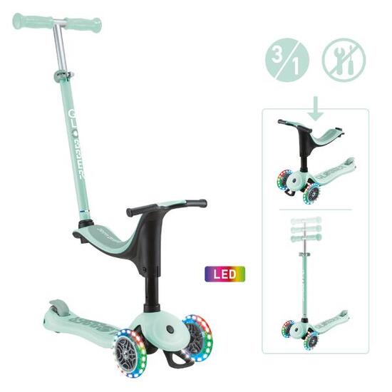 Trottinette évolutive GO-UP SPORTY LIGHTS - Vert Menthe
