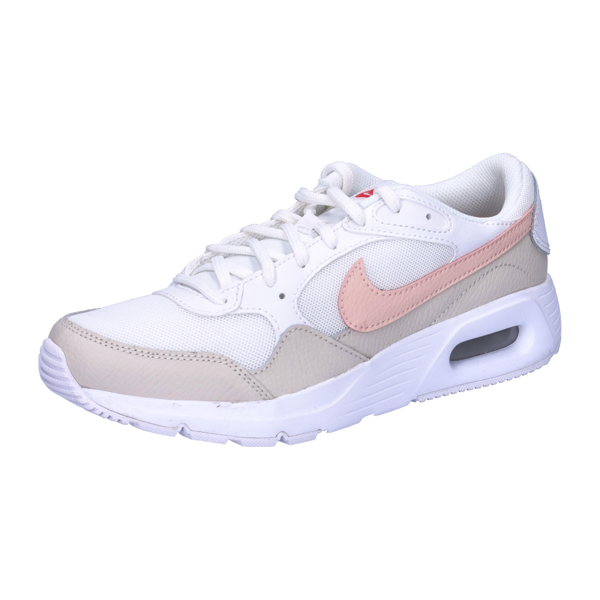 Nike Air Max SC Baskets basses enfant Blanc/Rose/Brun clair 1/7