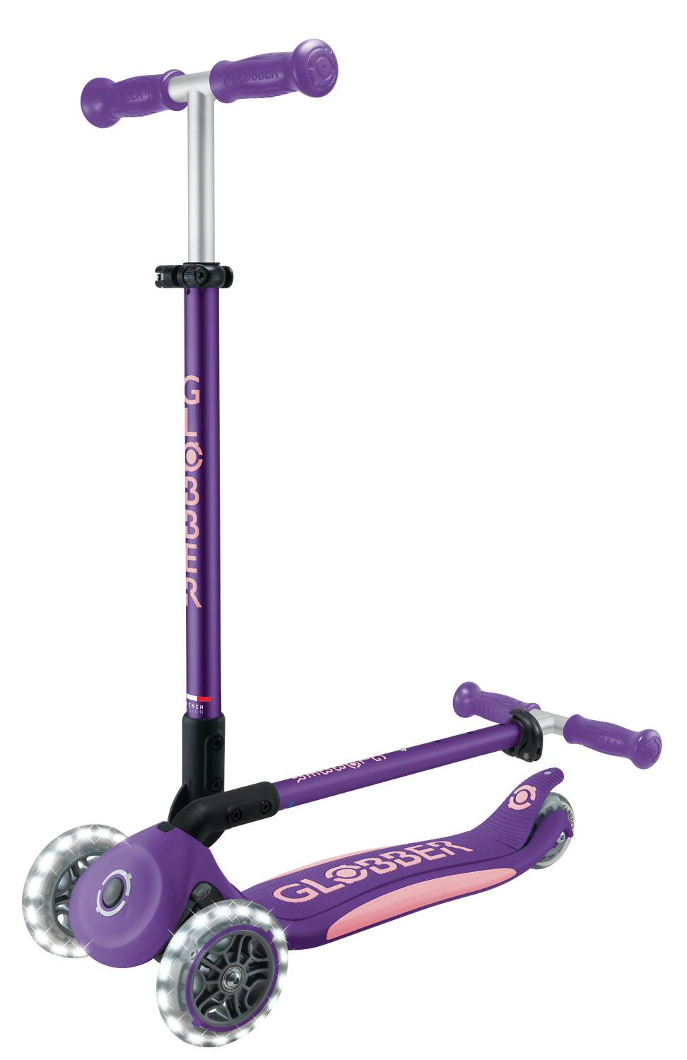 Globber Primo Foldable Plus Lights Paars 13/14