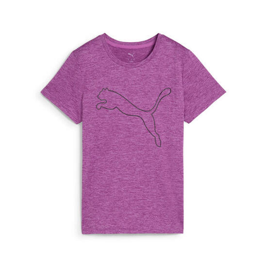 TAD ESSENTIALS Meliertes Logo-T-Shirt Damen PUMA