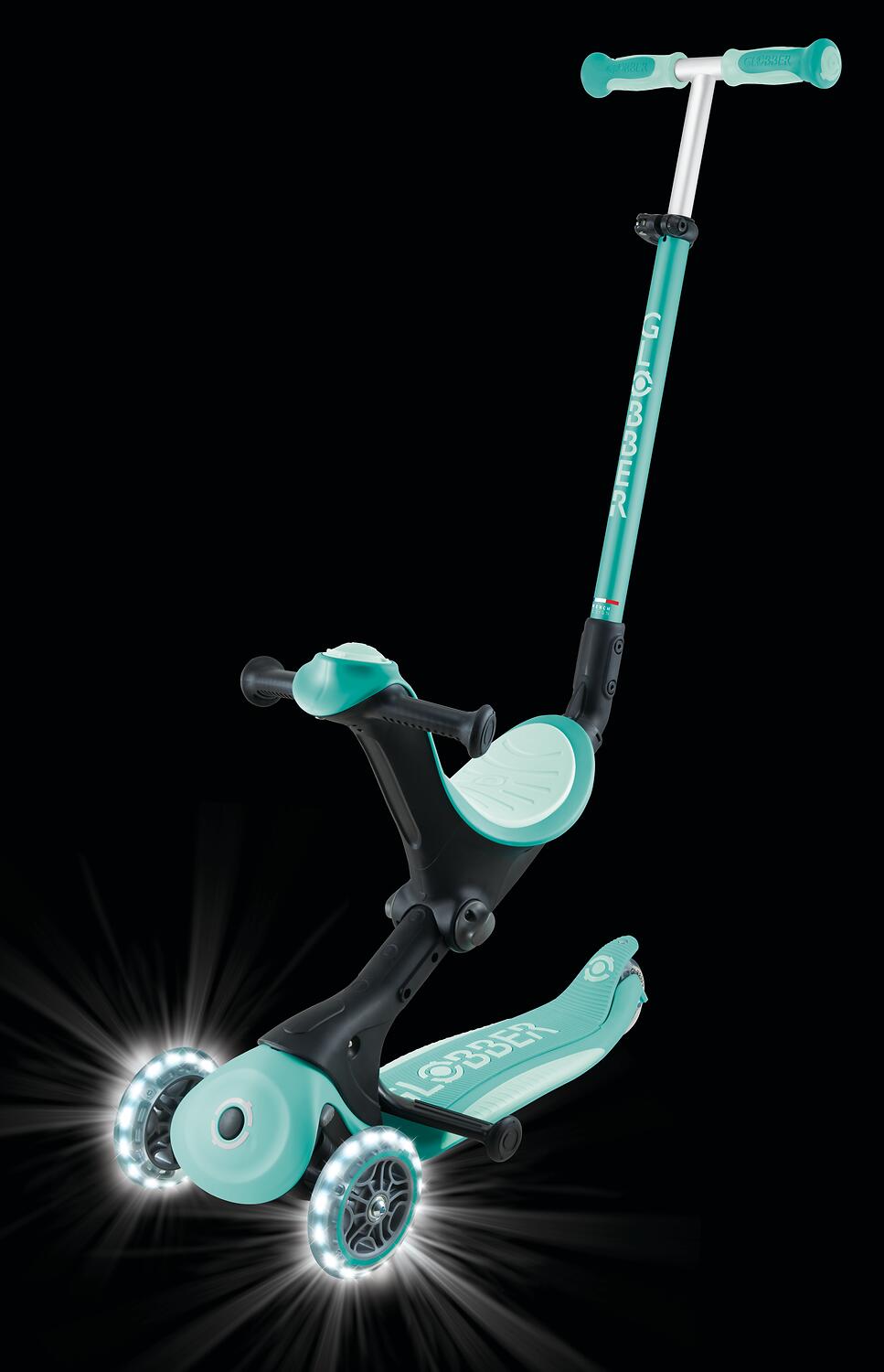 Meegroeistep GO-UP DELUXE LIGHTS - Mintgroen 6/7