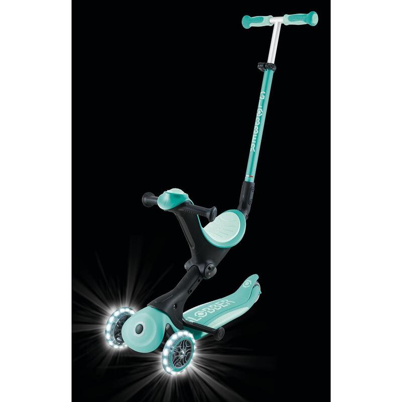 Trotineta Globber Go-Up 4 in 1 Deluxe Lights, ECOLOGIC, verde